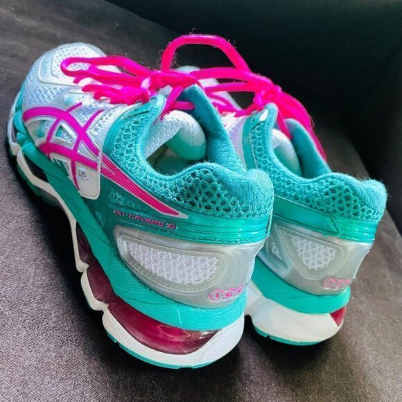 Mint condition ASICS GEL-Kayano 21 White Turquoise Pink 8 US 39.5 EUR running - Picture 5 of 15